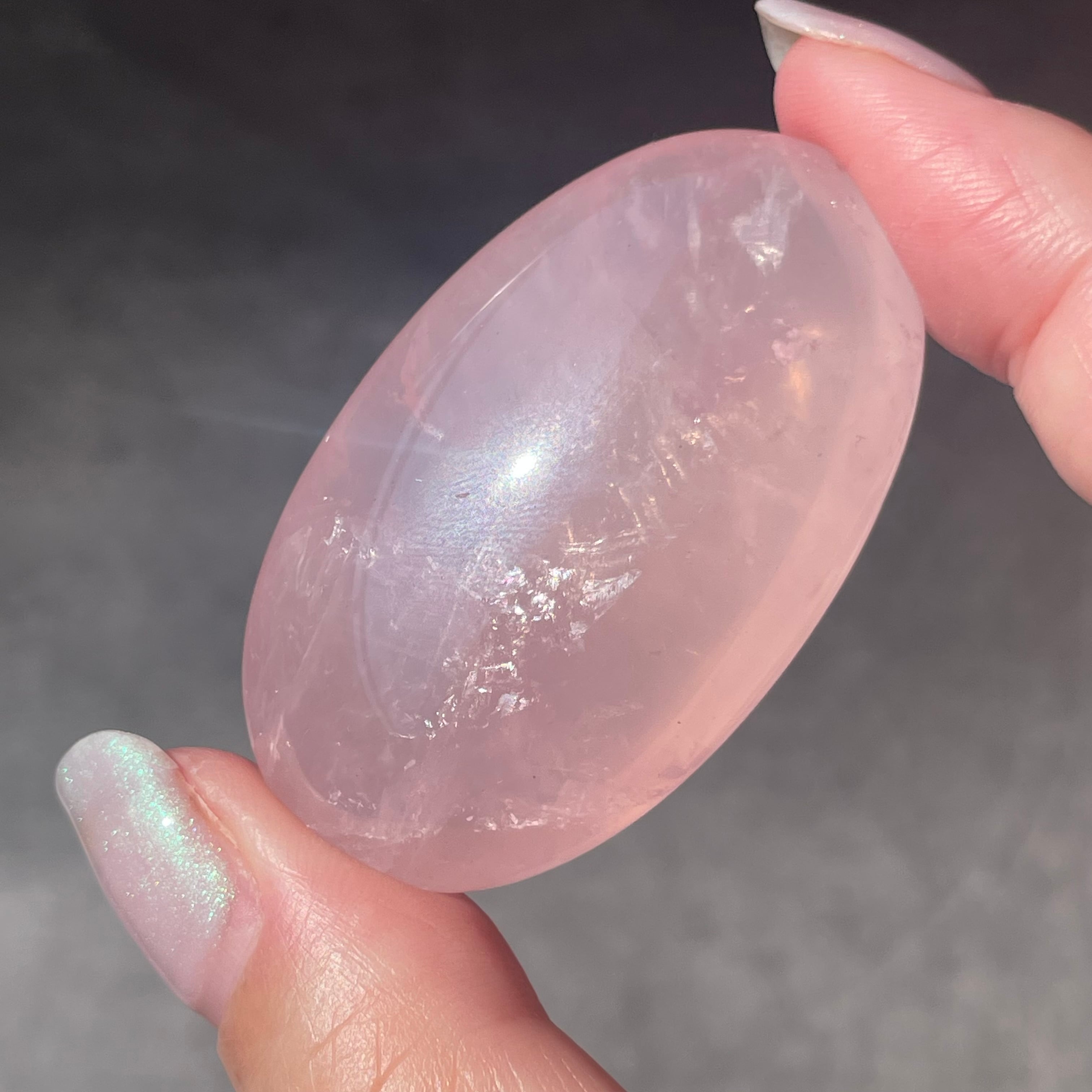 モザンビーク産♦︎Rose Quartz ローズクォーツ|palm パーム|天然石