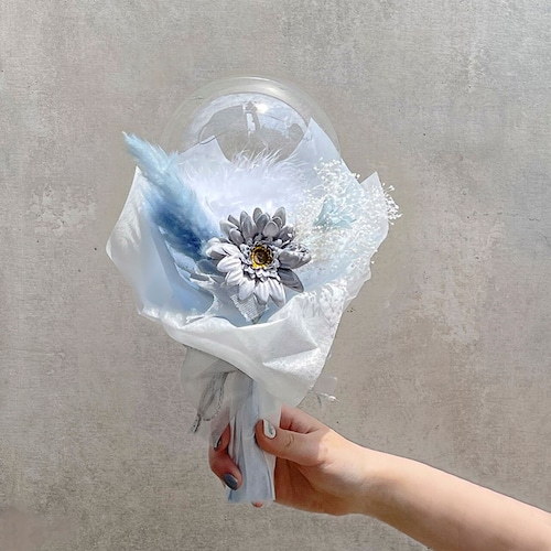 BALLOON FLOWER BOUQUET MINI - stella blue -