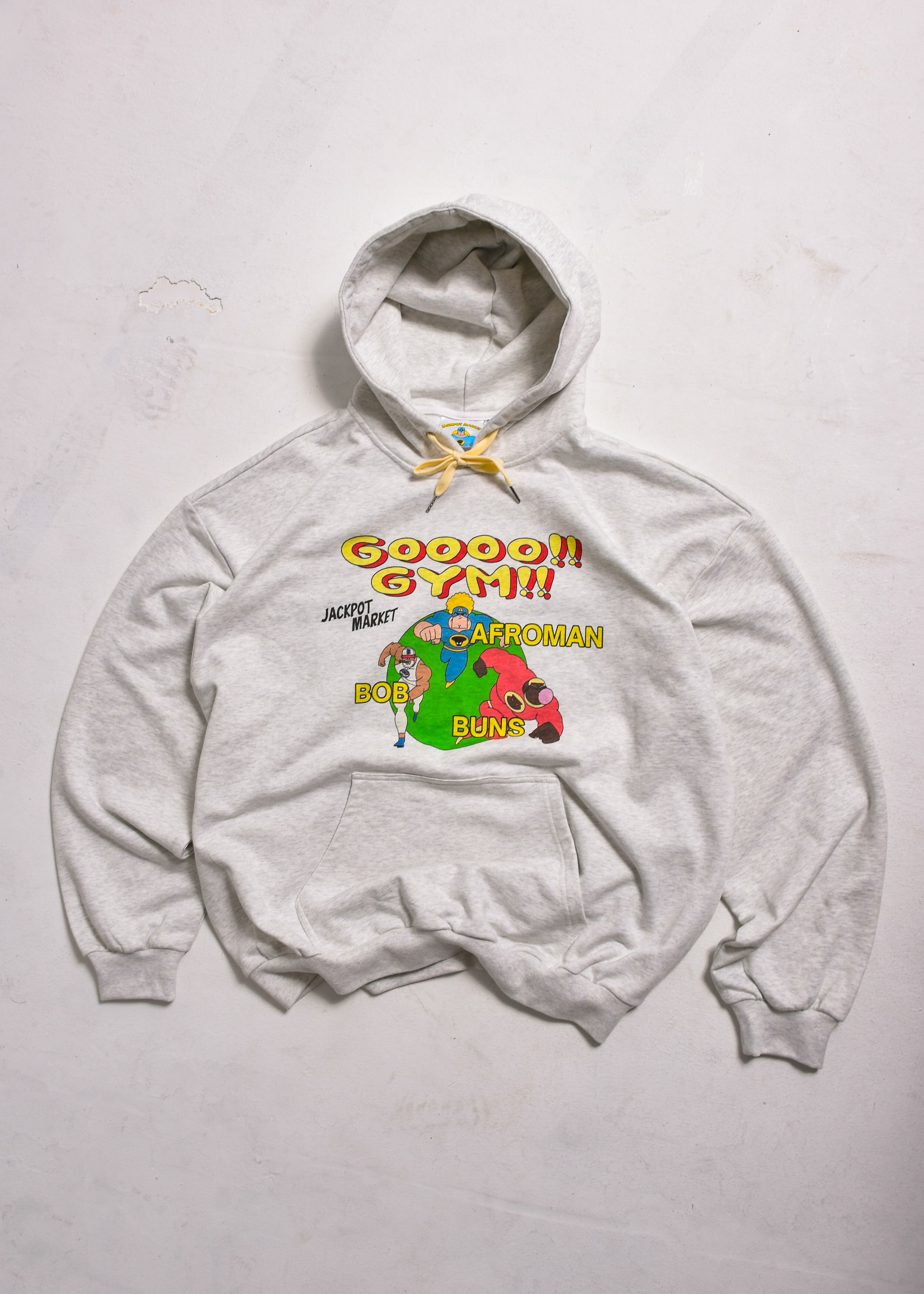 即完売品】JACKPOT MARKET パーカー ホワイトグレー XL MARKET JACKPOT