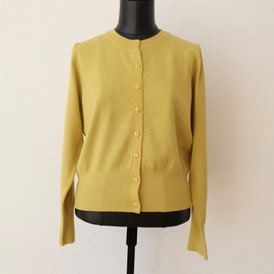 RINACIMENTO イエロークルーネックカーディガンITALY ： ¥15,000＋tax