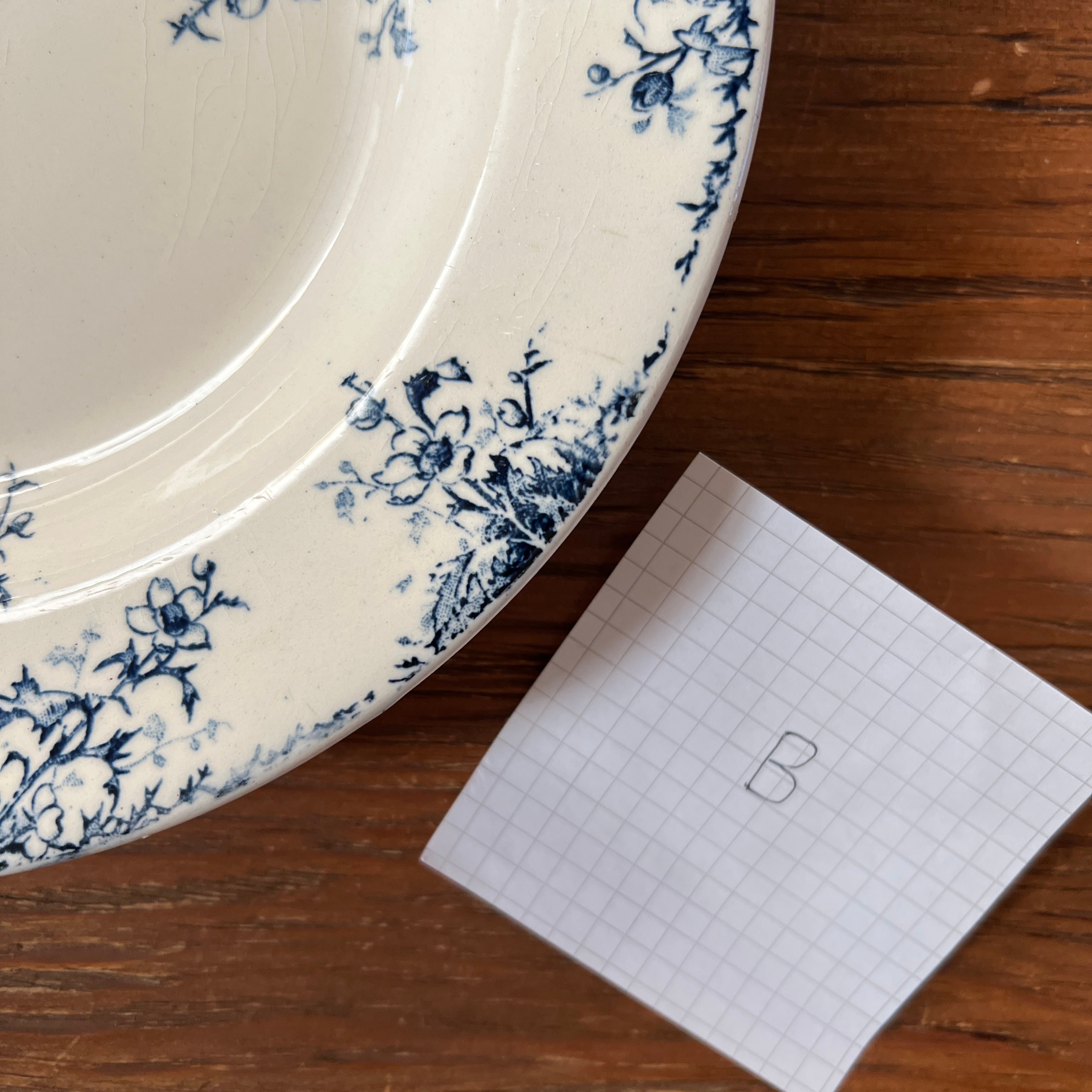 人気のジアン スープ皿（B） アンティークプレート フランスアンティーク