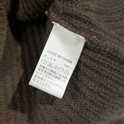 カシミヤ100% BANANA REPUBLIC バナナ・リパブリック タートルネック 七分袖 ニット ワンピース XS/ブラウン系 レディース