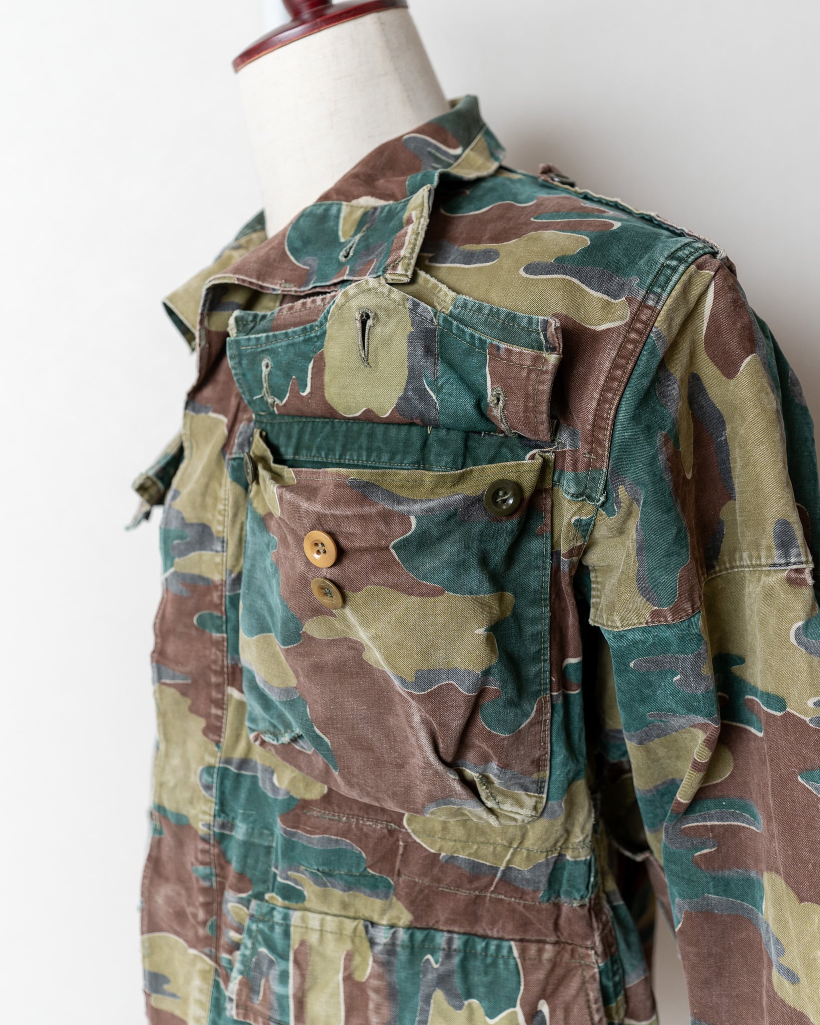 1960s】Belgian Army Jigsaw Camouflage Denison Smock 実物