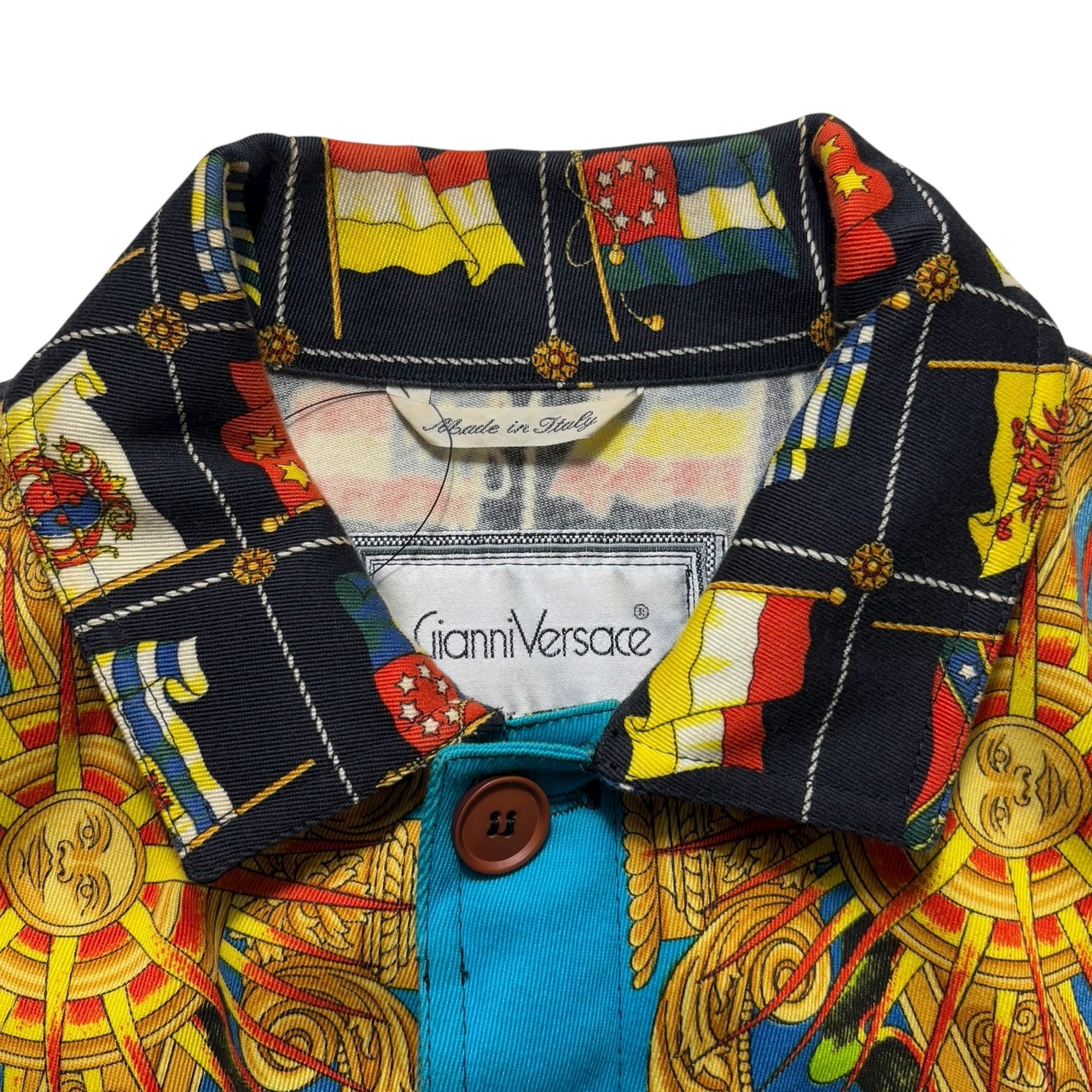 vintage GIANNI VERSACE aop cotton trucker jacket