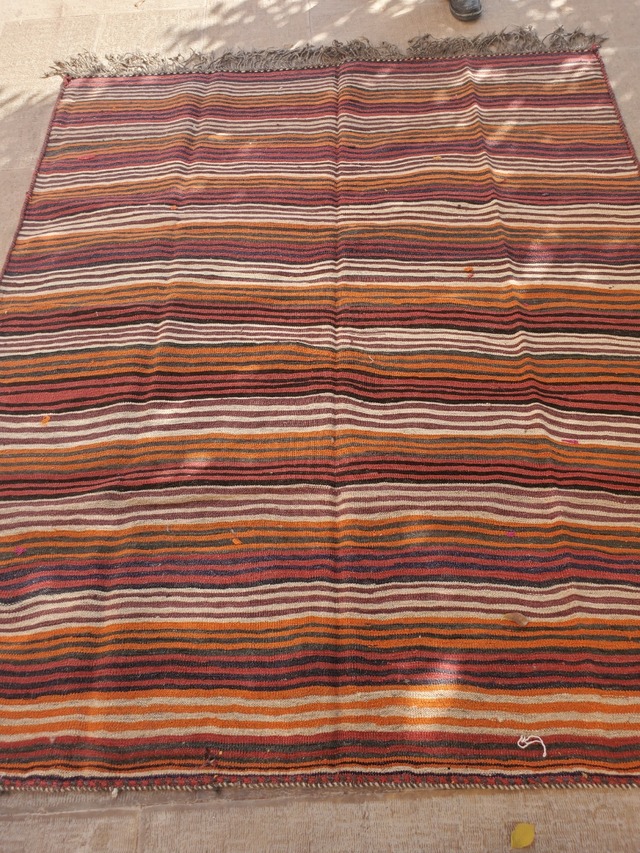 絨毯クエスト45【No.20】Kilim ※現在、こちらの商品はイランに置いてあります。ご希望の方は先ずは在庫のご確認をお願いします。