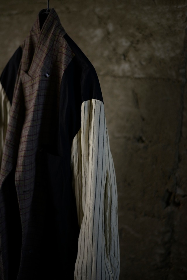 blackbird / double breasted director’s jacket (check)