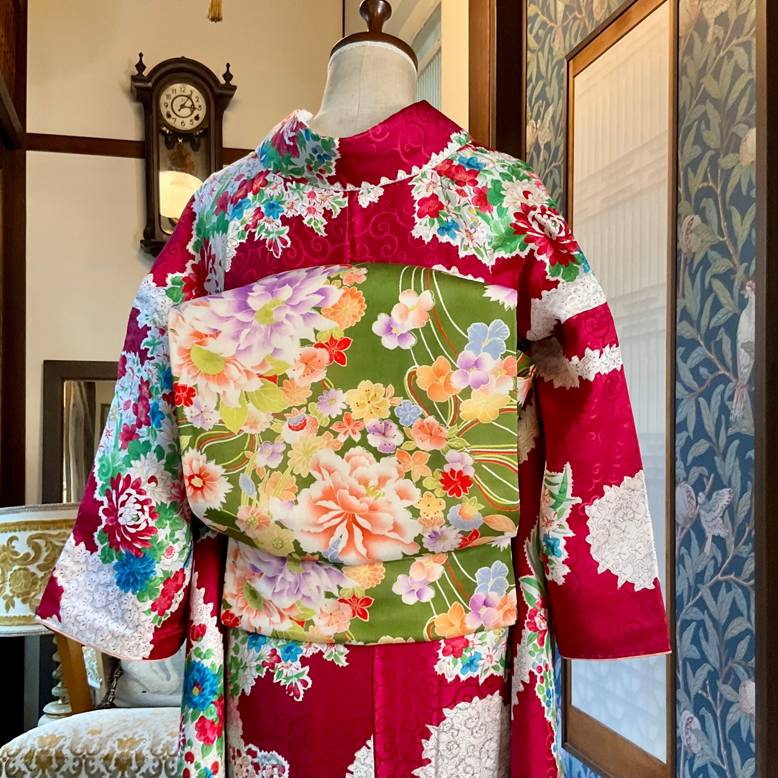 アンティーク仕立てかえ帯 | kimono tento