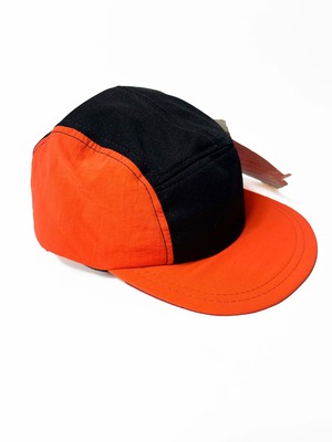 US vintage jet cap orange×black