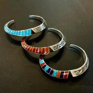 ローンパーカー（Lonn Parker）マルチストーン×スパイニーオイスター バングル