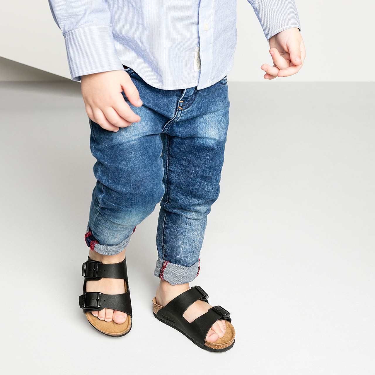 ［BIRKENSTOCK］Arizona／アリゾナ Kids BF（26-35）｜Black