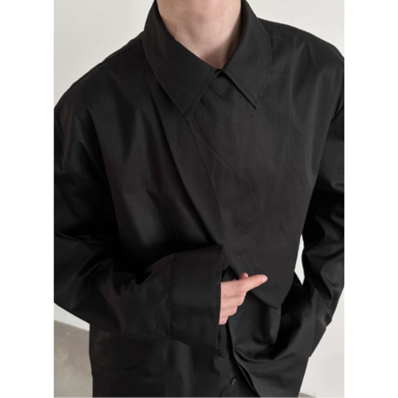 クロスデザインモードシャツ　0870