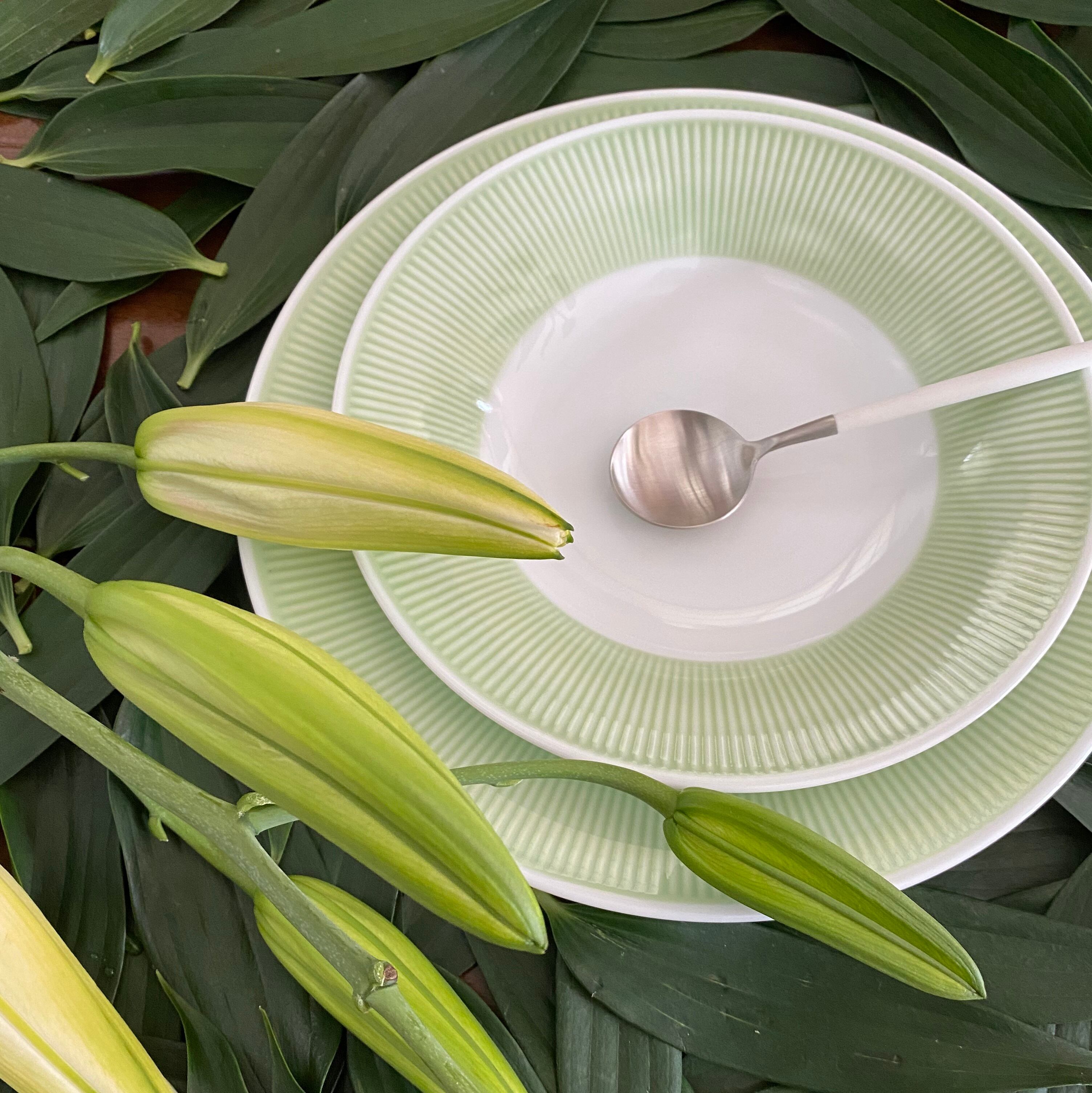 ファイヤーキング ミントグリーン皿 5枚セット と、ファイヤーキングを思い出したのは、昨日IKEAへ行ったら