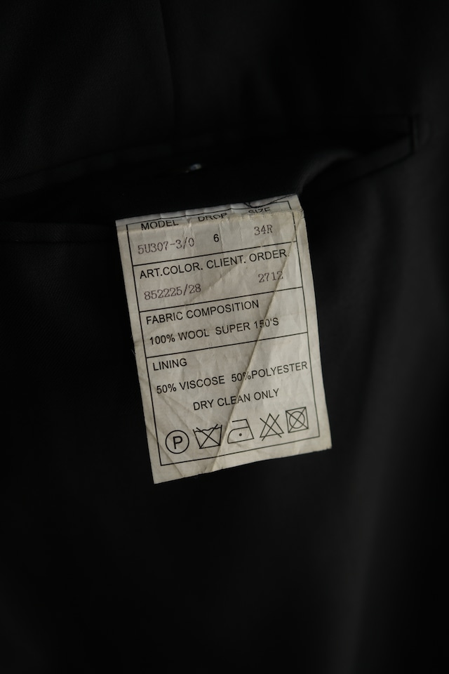 Utah/"BARONI" wool slack pants/navy
