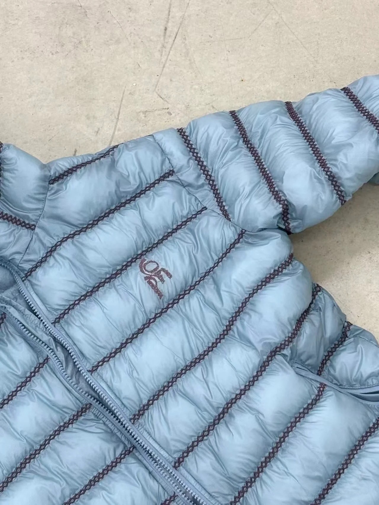 CONP Down Zip Outer Snow Mist