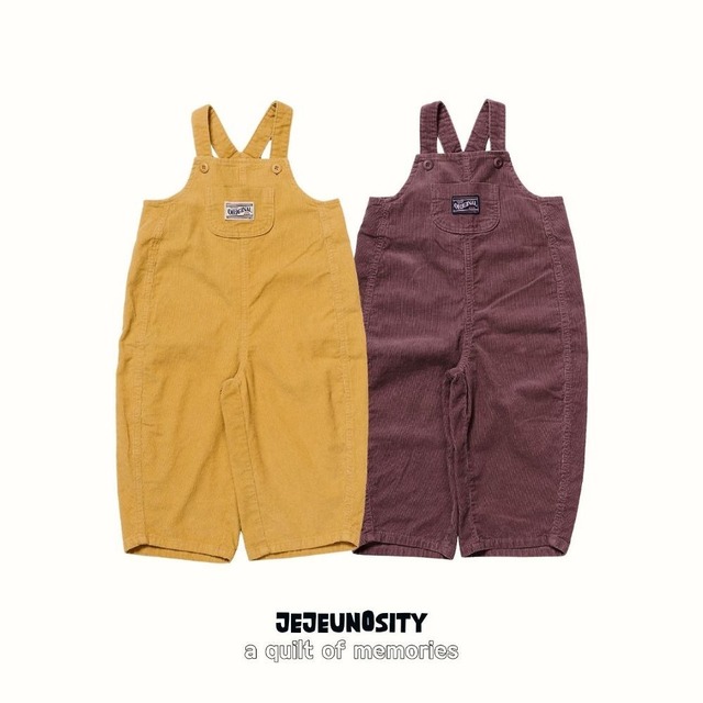 【取寄/韓国直送】JEJEUNOSITY  コーデュロベルオーバーオール｜秋服｜韓国子供服｜26/AT
