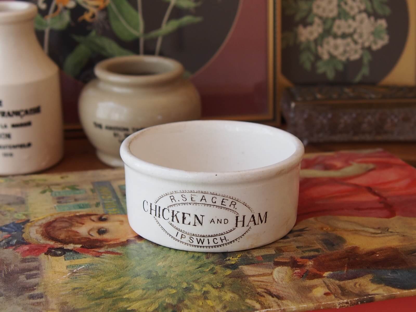 イギリスアンティーク ミートポット 陶製ポット | Bonny Bee