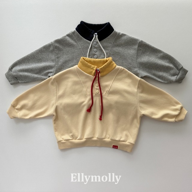 two-tone harbor sweatshirt【ELLYMOLLY】※10月中旬発送予定