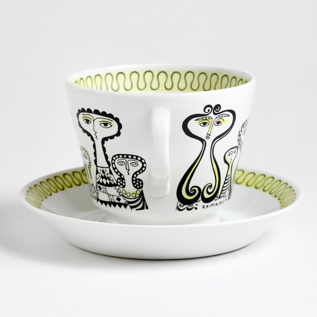 ARABIA アラビア Ravenna ラヴェンナ モーニングカップ＆ソーサーr 北欧ヴィンテージ