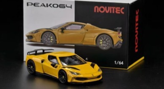 PEAKO（ピーコ） 1/64 Novitec 296 N-Largo Giallo Modena HEC2026／ノヴィテック 296 N-Largo ジャッロ・モデナ HEC2026　PE66101