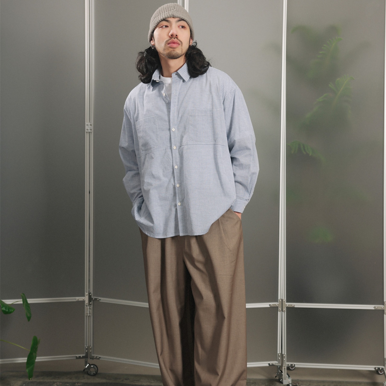 ストライプ・オーバーシルエットシャツA2125 - 6