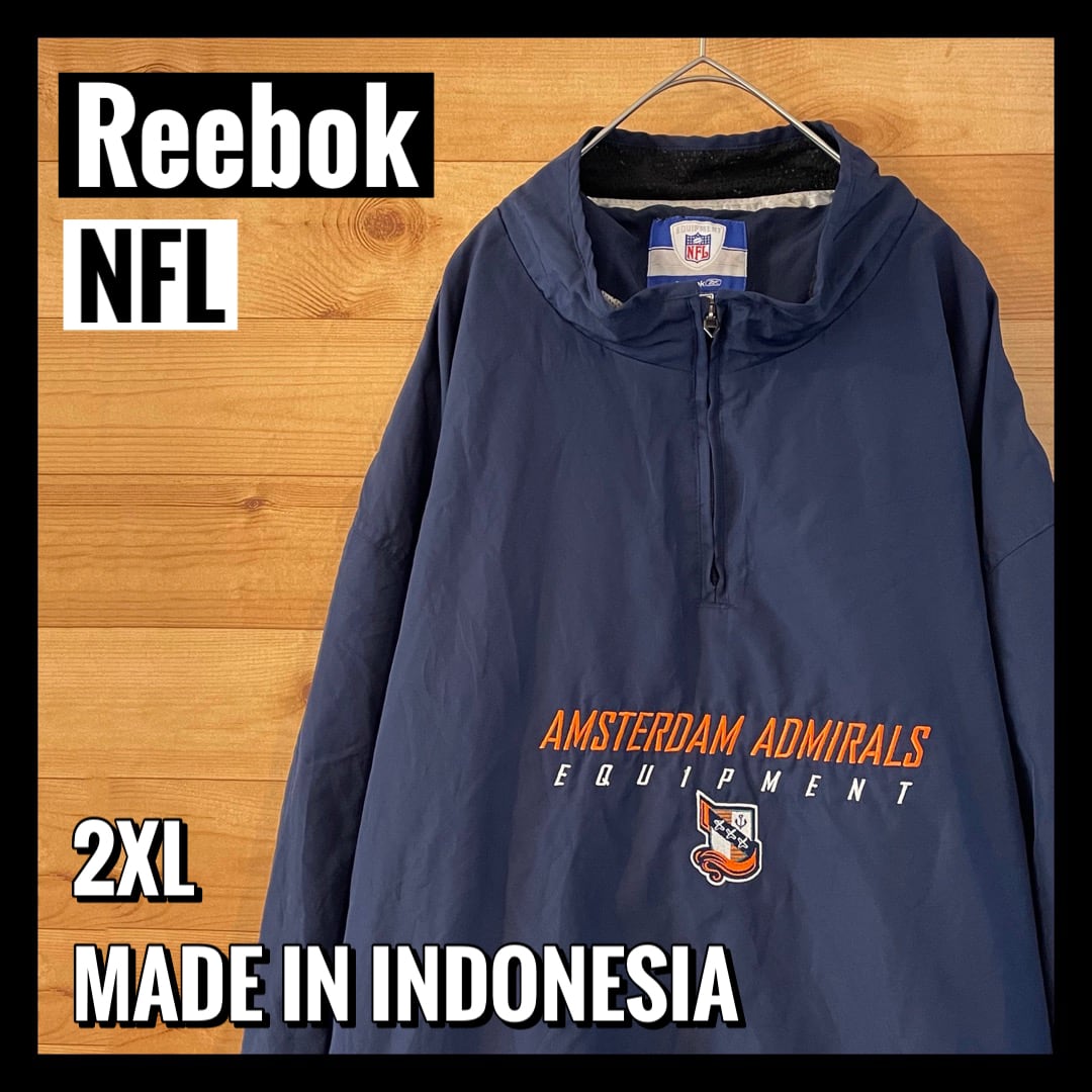 でたぁ❕着画有り　2XL　ハーフジップアウター　NFL✕Reebok　レア❕★