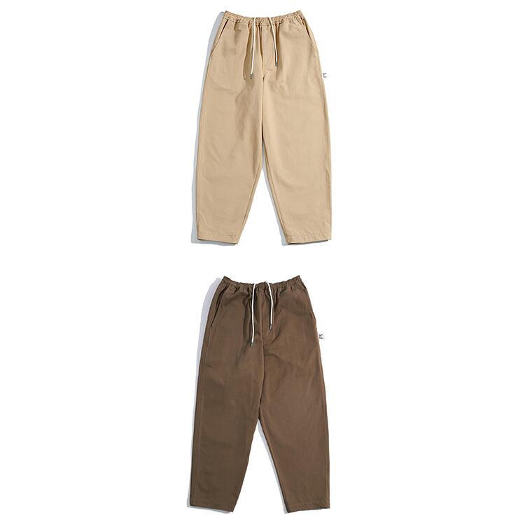 ★LOOSE SANDWASH COTTON CASUAL TROUSERS　　　A0438