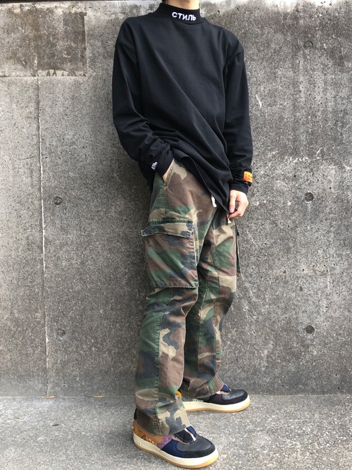 FLARE CARGO PANTS CAMO