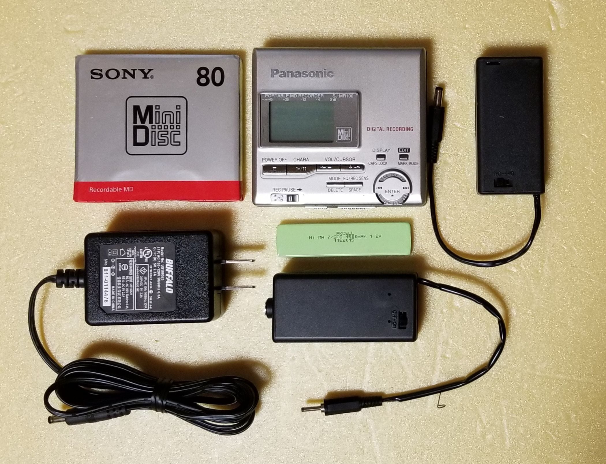Panasonic MDプレーヤー レコーダー SJ-MR100 録音機能付 Panasonic MDプレーヤー レコーダー SJ-MR100 録音機能付