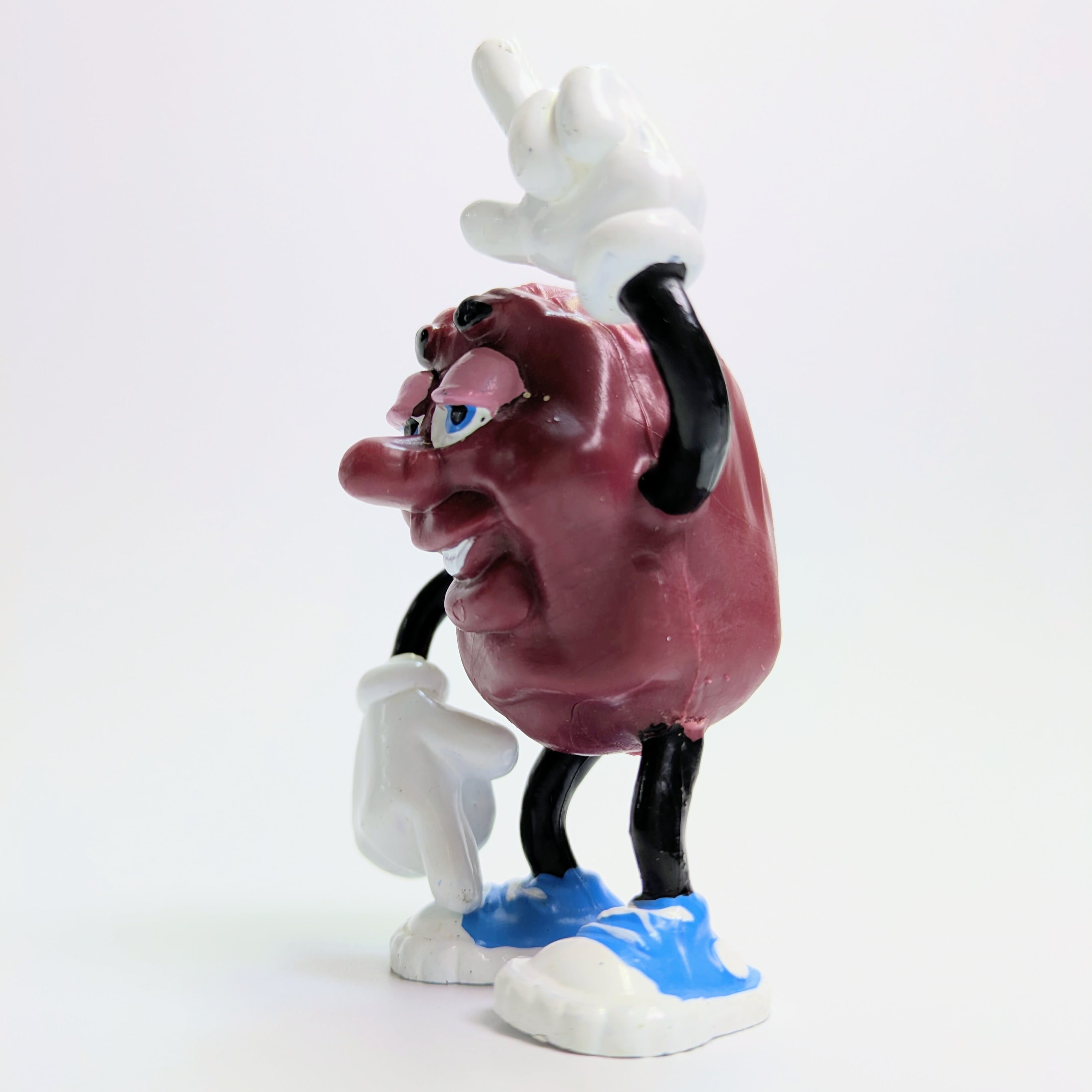 ☆VINTAGE☆【California Raisins(カリフォルニアレーズン)】 1987-1988 Justin X. Grape & Ben Indasun PVC Mサイズ2体SET 〚アメリカン雑貨 アメトイ〛