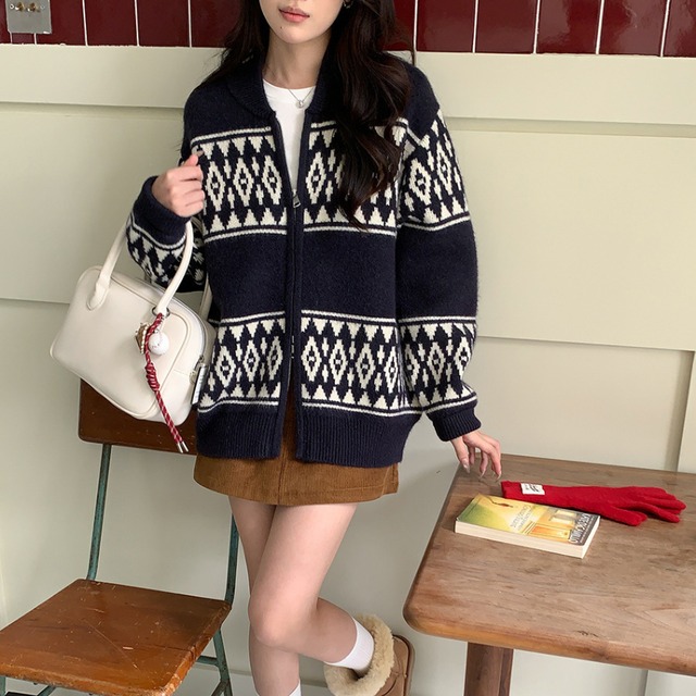 nordic zip-up jacket J00131