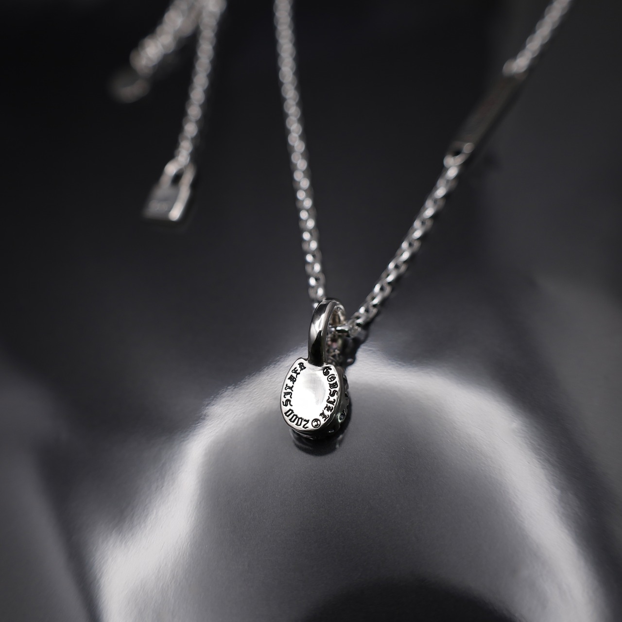 HORSESHOE : C #1 NECKLACE with GODSIZE® I.D. TAG / ホースシュー : C #1 ネックレス ゴッドサイズ® I.D.タグ