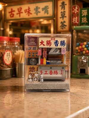 台湾夜市屋台マグネット ソーセージ店舗(夜市一攤 大腸包小腸)