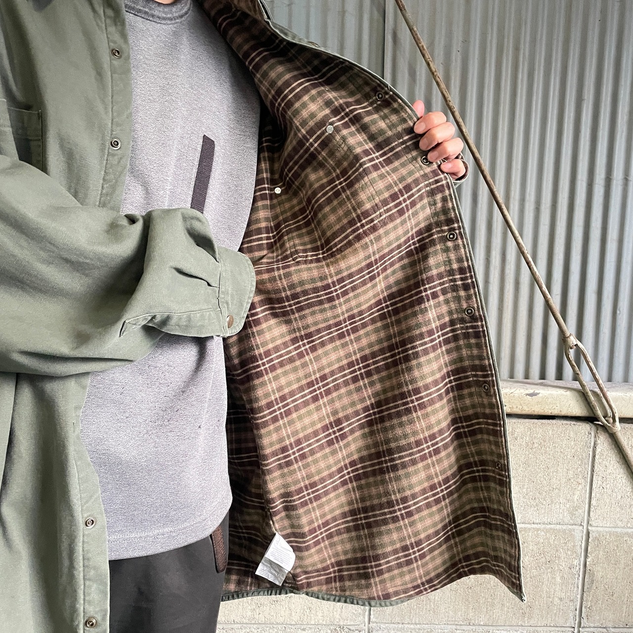 ビッグサイズ Carhartt カーハート ダック地 チェックネルライナー 