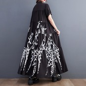 麒麟 プリント ドレス  30013