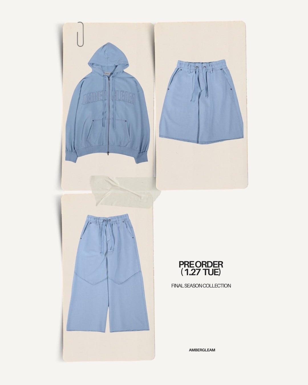 ジャーニースウェットバギーパンツ｜ウォーター | AMBERGLEAM