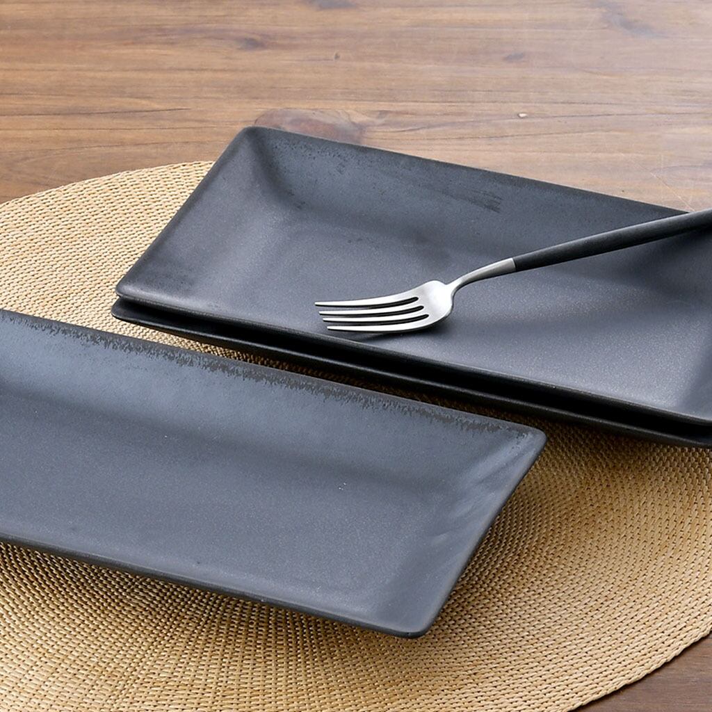 ブロンズブラック 長角皿 | 波佐見焼 和食器の通販｜長十郎窯