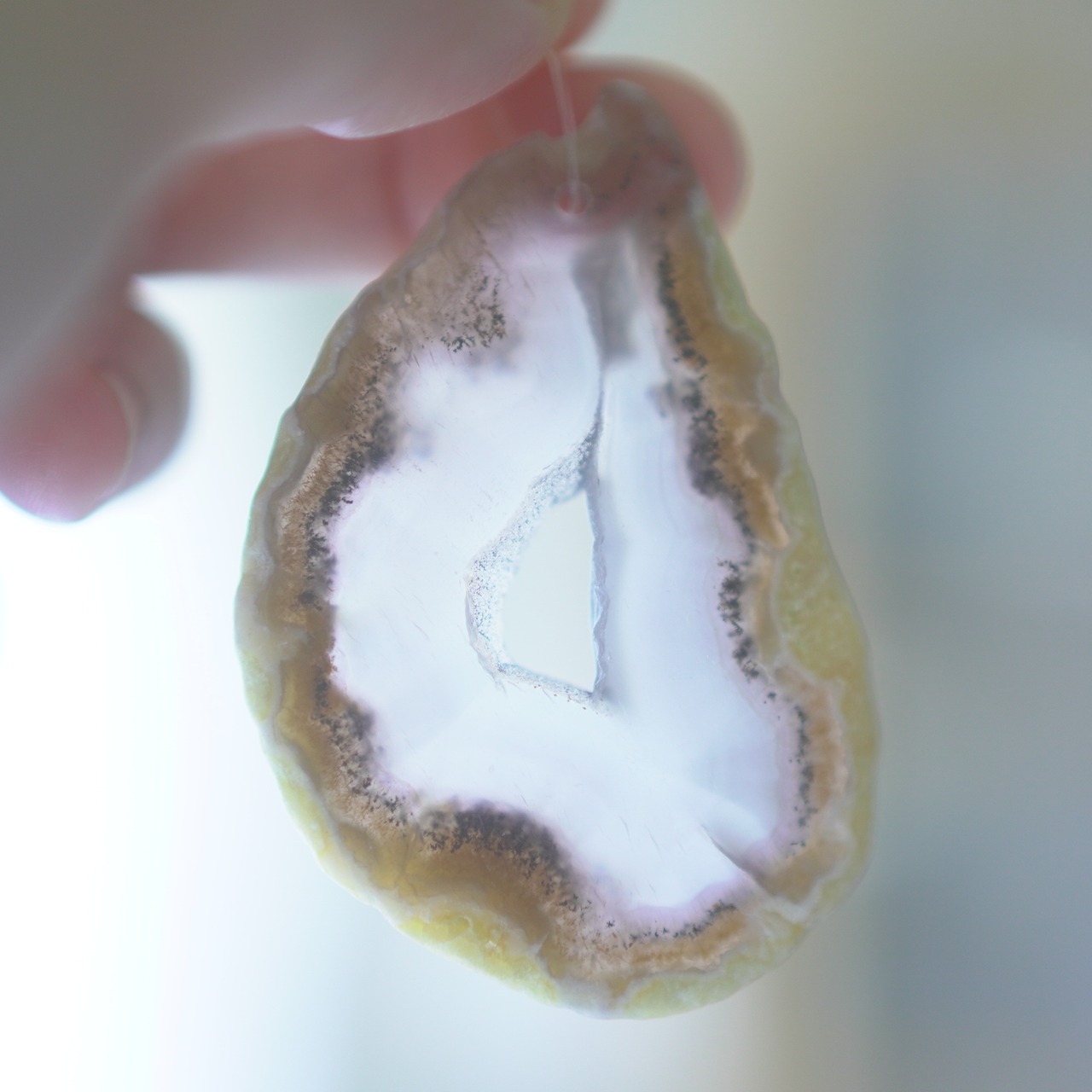 Caramel Mocha - アゲートヒーリングチャイム / Agate Sun Catcher Wind Chime 1088