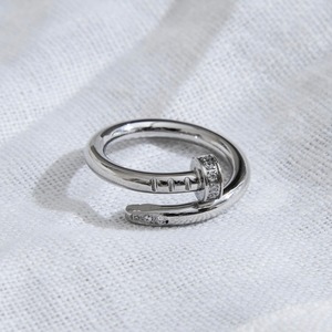 zirconia nail ring［silver］#r08