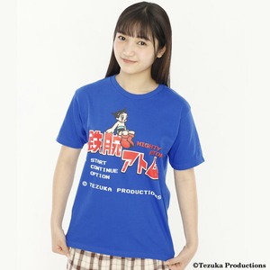 鉄腕アトム 8-bit Title Tシャツ -BLUE- / GAMES GLORIOUS