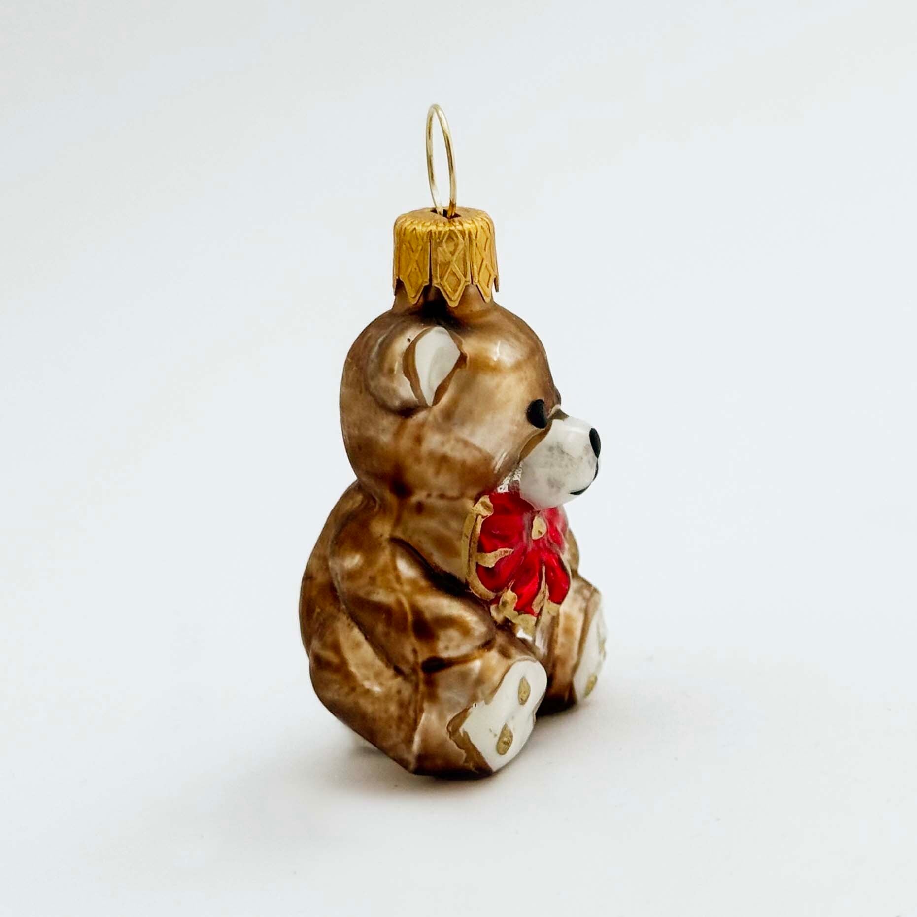 ウクライナ製 ガラスオーナメント（くま 小）