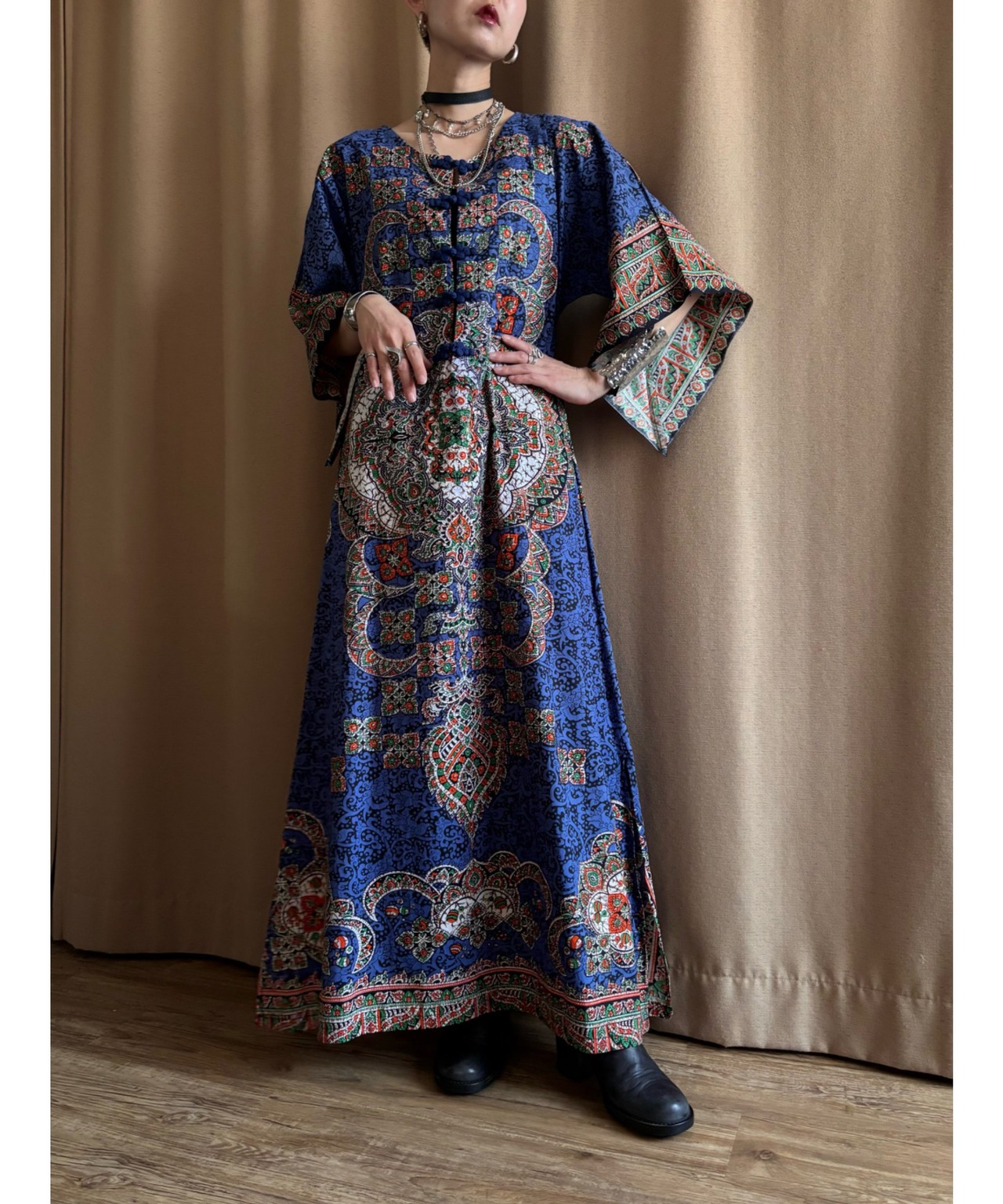 grand ethnic pattern import dress-4600-3