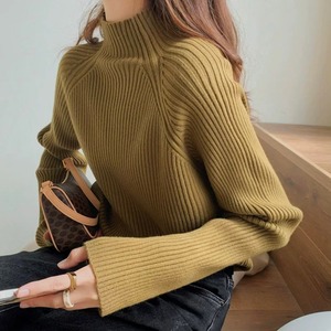 ボトルネックルーズリブニット A1008