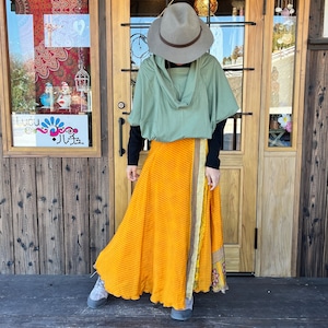 シルク巻きスカートn4110