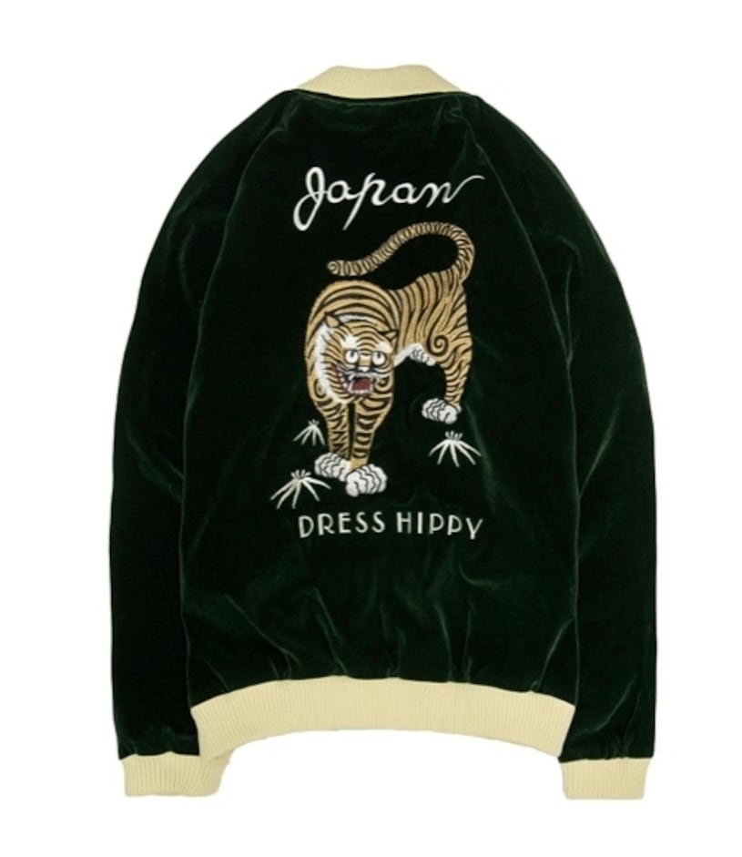 ジャケット・アウター DRESS HIPPY TIGER SOUVENIR JACKET DRESS HIPPY / TIGER SOUVENIR JACKET (GREEN) | UZ.UZ COMPANY