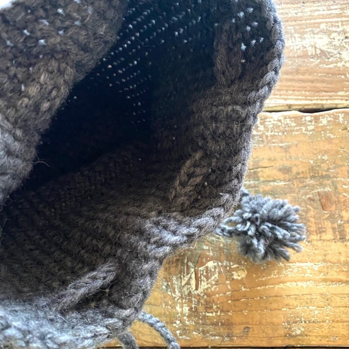 wool100/ポンポンニットバッグ | clover