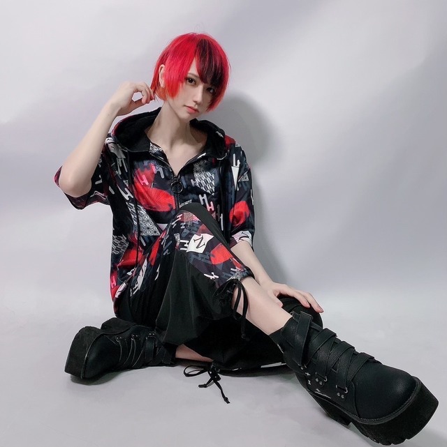 超軽量夏仕様SARROUEL PANTS【和傘(赤)】