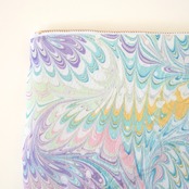 墨流しポーチ 〔nodoka〕ピーコックくずし柄