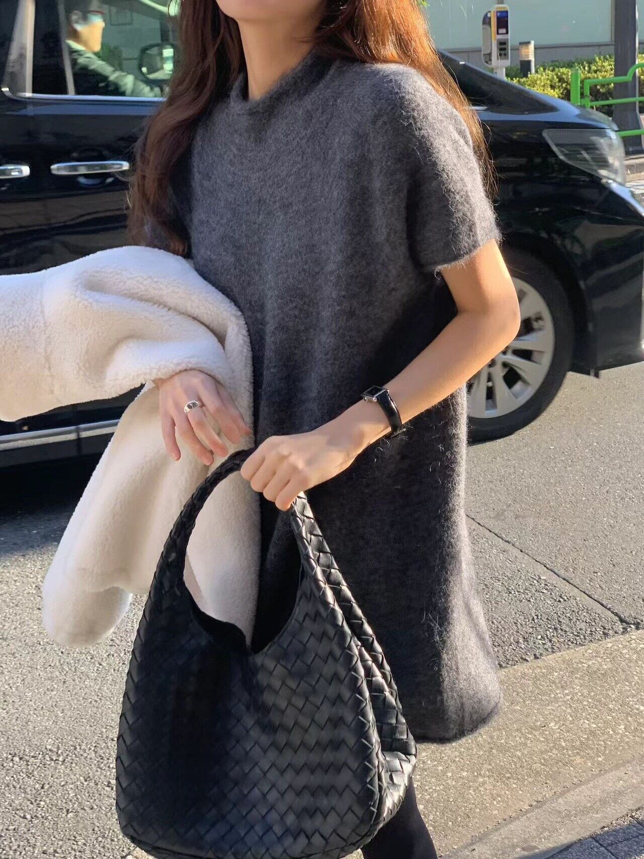 (予約) ounce / Snow alpaca one-piece / 2color