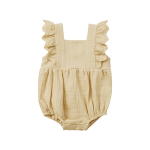 QUINCY MAE/naomi romper/Lemon