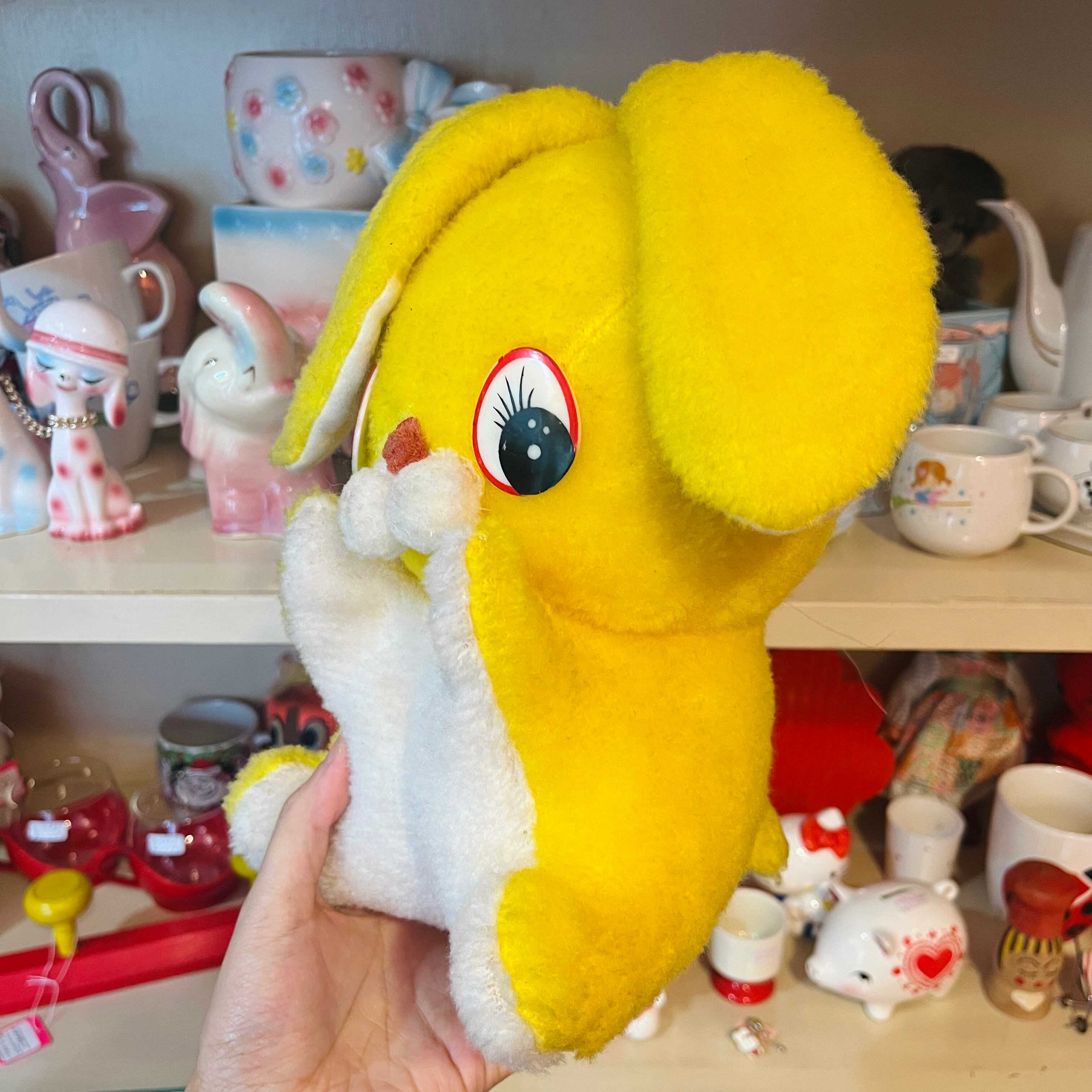 イエローうさぎぬいぐるみ | 春眠雑貨店
